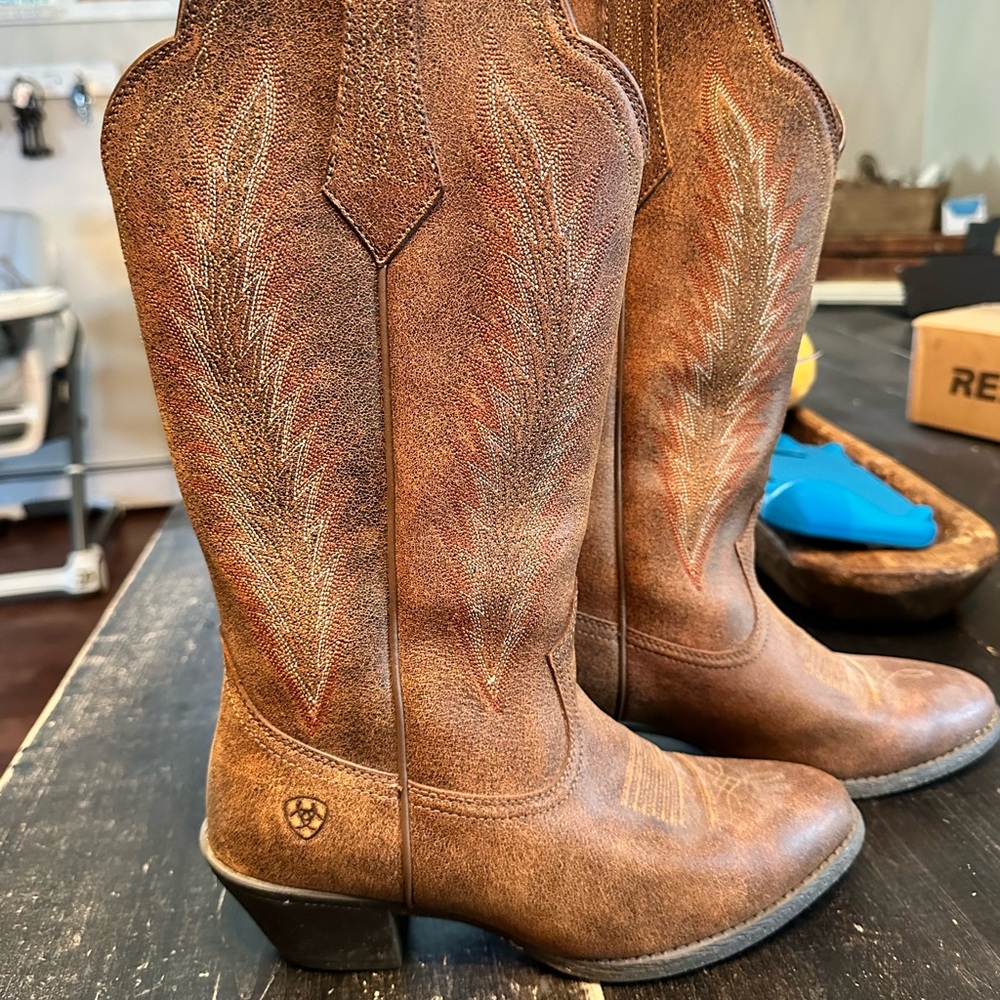 Worn maybe twice, look brand new.